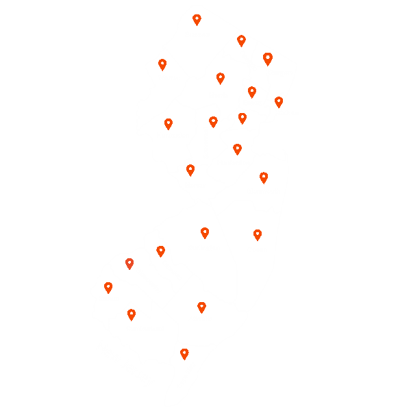 New Jersey service areas map
