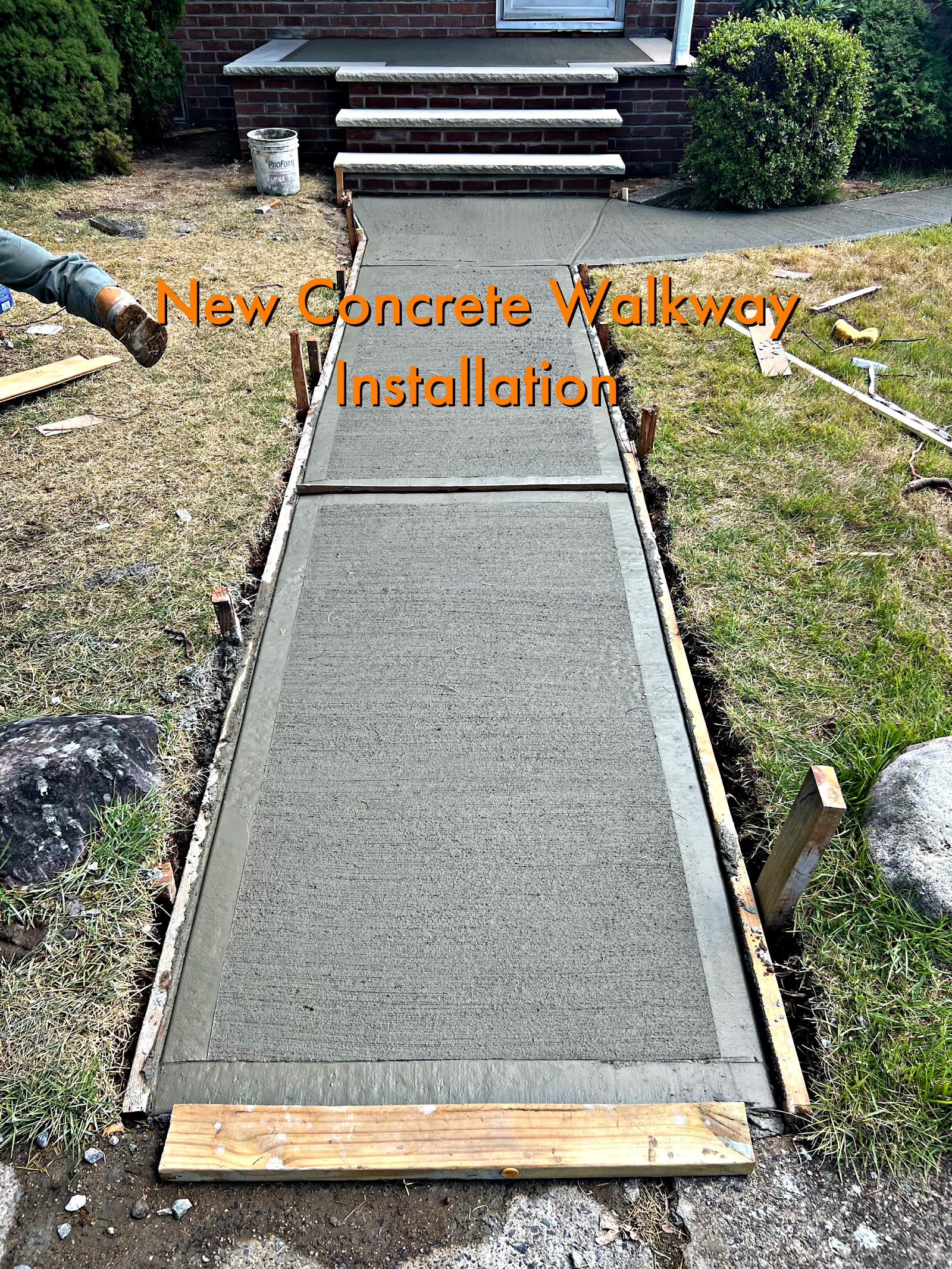 Custom Concrete Walkway